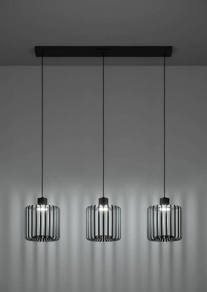 LED-Pendelleuchte Ginestrone Polycarbonat / Stahl - 3-flammig