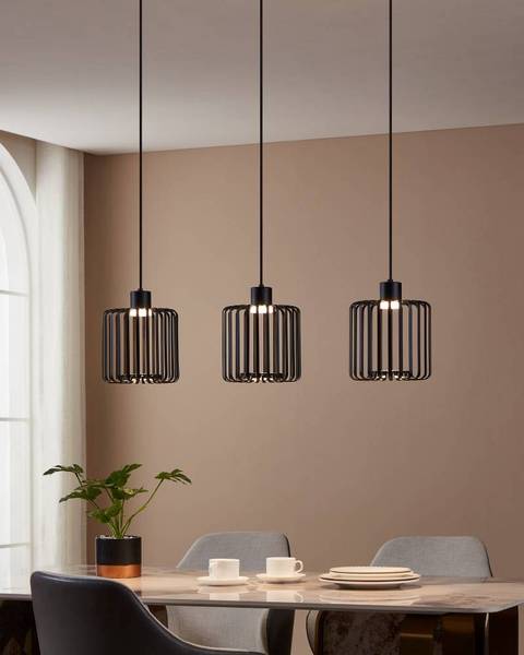 LED-Pendelleuchte Ginestrone Polycarbonat / Stahl - 3-flammig