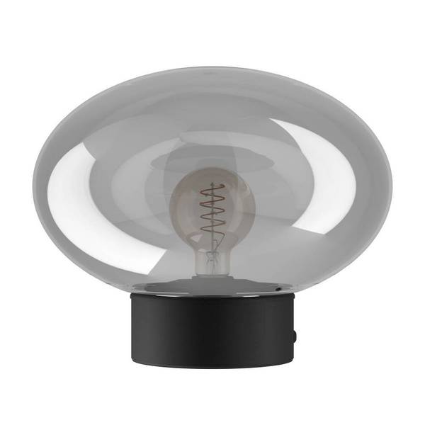 Lampada da tavolo Madonnina Vetro fumé / Acciaio - 1 punto luce