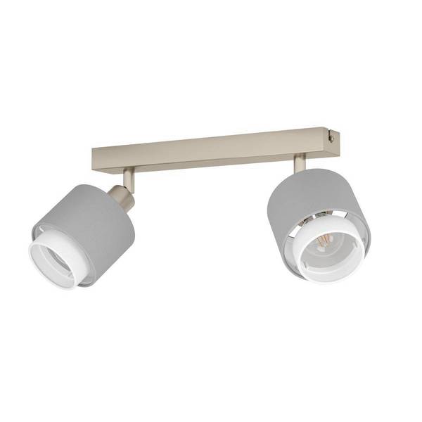 Plafondlamp Bellizzi mengweefsel/staal - 2-lichts - Aantal lichtbronnen: 2
