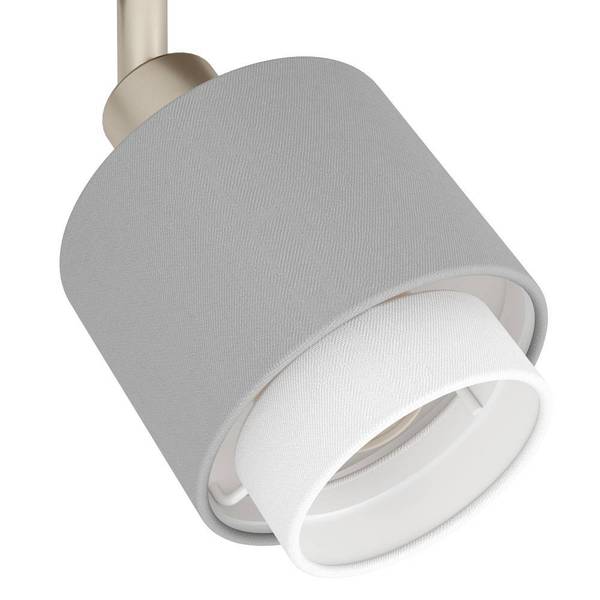 Plafondlamp Bellizzi mengweefsel/staal - 2-lichts - Aantal lichtbronnen: 2