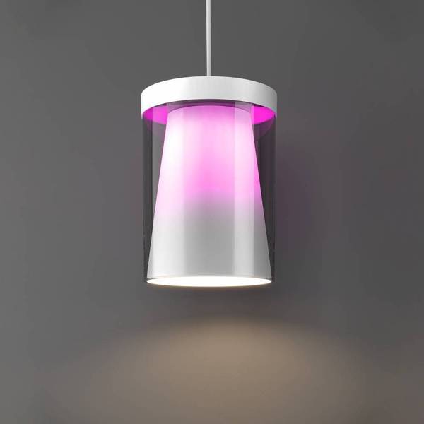 LED-Pendelleuchte Chiusello Klarglas / Stahl - 3-flammig