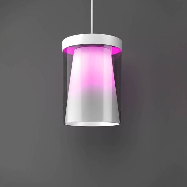 LED-Pendelleuchte Chiusello Klarglas / Stahl - 3-flammig
