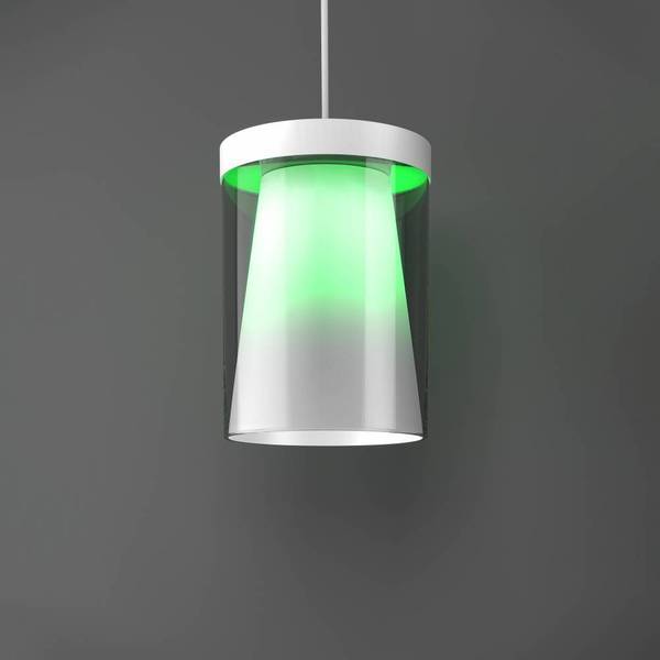 LED-Pendelleuchte Chiusello Klarglas / Stahl - 3-flammig