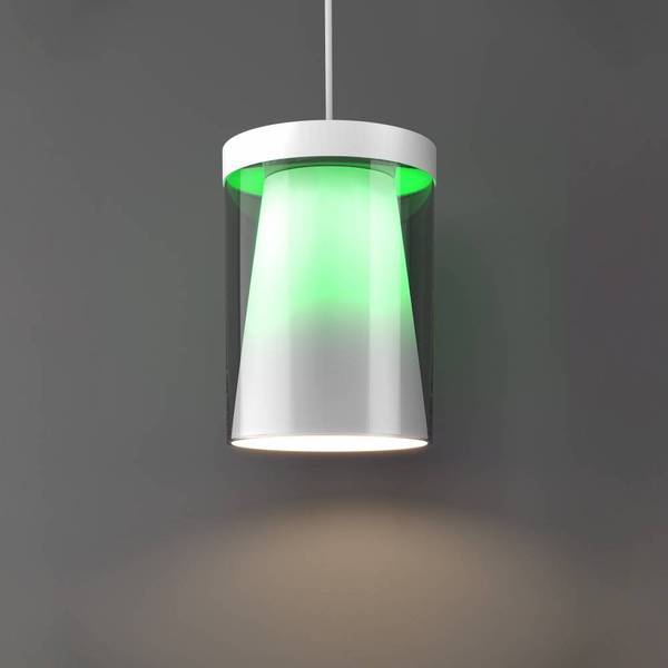 LED-Pendelleuchte Chiusello Klarglas / Stahl - 3-flammig