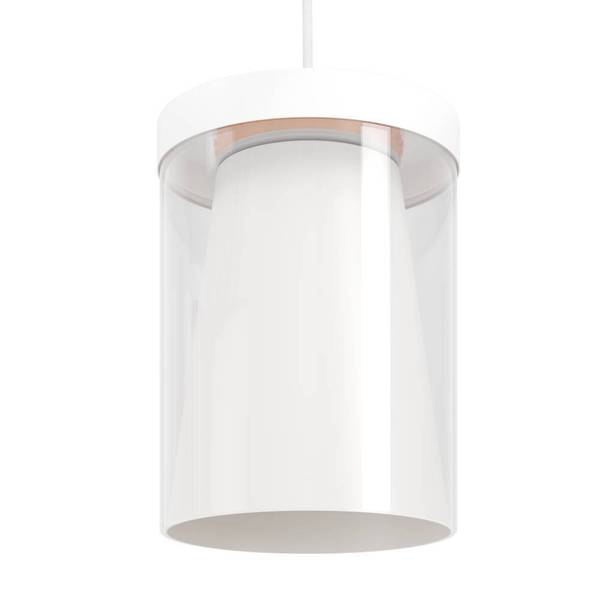 LED-Pendelleuchte Chiusello Klarglas / Stahl - 3-flammig