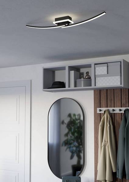 Lampada da soffitto LED Lungolago A Acciaio / Policarbonato - 1 punto luce