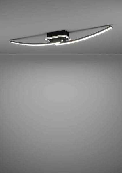 Lampada da soffitto LED Lungolago A Acciaio / Policarbonato - 1 punto luce