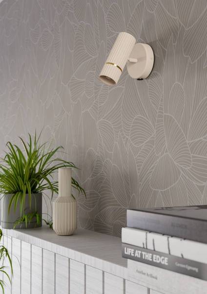 LED-Wandleuchte Caminia Stahl - 1-flammig