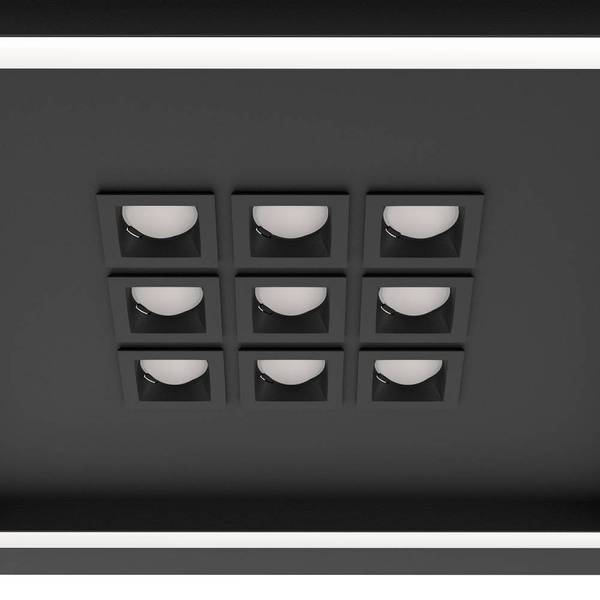 LED-Deckenleuchte Balazote Polycarbonat / Stahl - 10-flammig