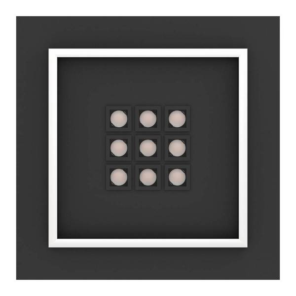 LED-Deckenleuchte Balazote Polycarbonat / Stahl - 10-flammig