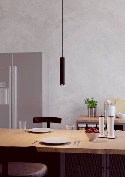 Lampada sospensione LED Balamorta A Acciaio / Policarbonato - 1 punto luce