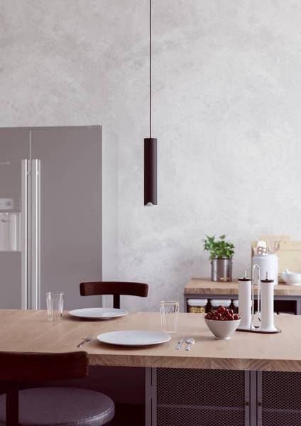 Lampada sospensione LED Balamorta A Acciaio / Policarbonato - 1 punto luce