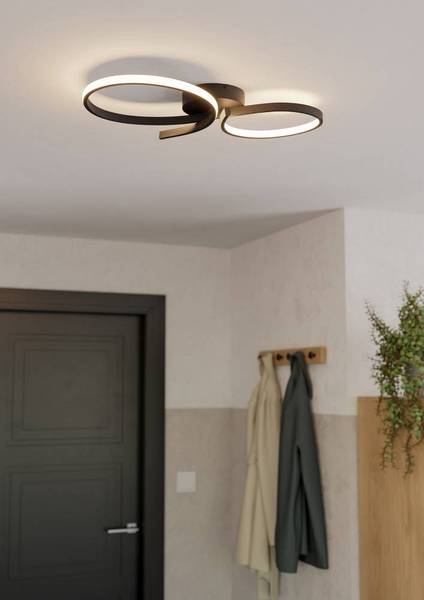 Lampada da soffitto LED Serpins Acciaio / Policarbonato - 1 punto luce