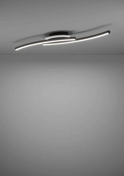 Lampada da soffitto LED Lungolago B Acciaio / Policarbonato - 1 punto luce