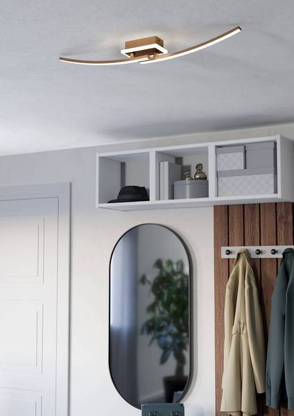 Lampada da soffitto LED Lungolago C Acciaio / Policarbonato - 1 punto luce