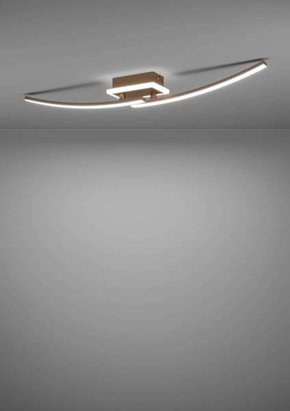 Lampada da soffitto LED Lungolago C Acciaio / Policarbonato - 1 punto luce