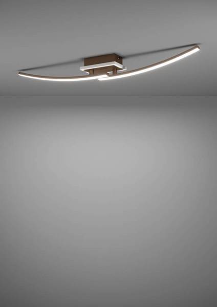 Lampada da soffitto LED Lungolago C Acciaio / Policarbonato - 1 punto luce