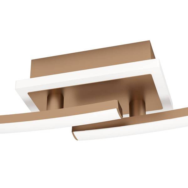 Lampada da soffitto LED Lungolago C Acciaio / Policarbonato - 1 punto luce