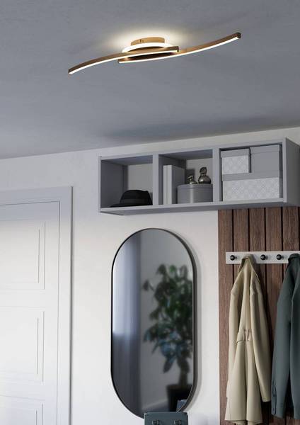 Lampada da soffitto LED Lungolago D Acciaio / Policarbonato - 1 punto luce