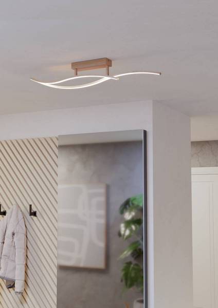 Lampada da soffitto LED Grisolia B Acciaio / Policarbonato - 1 punto luce