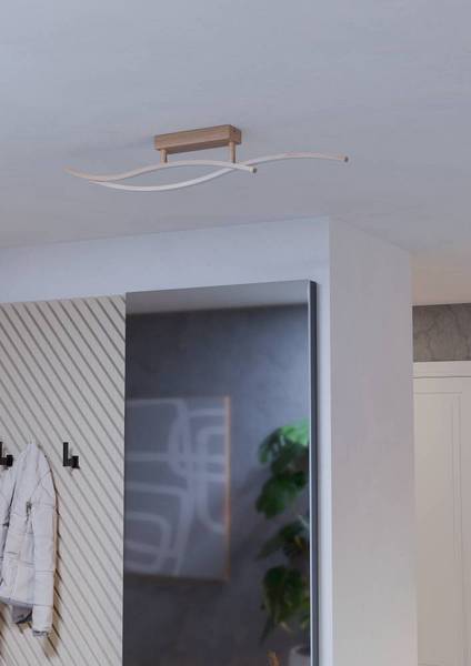Lampada da soffitto LED Grisolia B Acciaio / Policarbonato - 1 punto luce