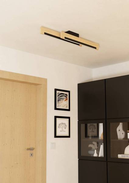LED-Deckenleuchte Camacho Kunststoff / Stahl - 2-flammig