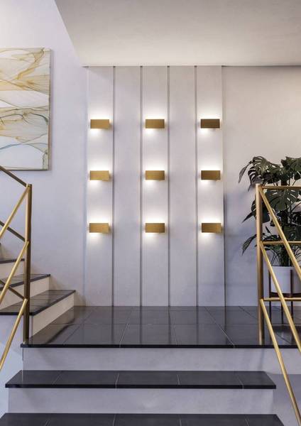 Lampada da parete LED Talamello B Alluminio - 1 punti luce