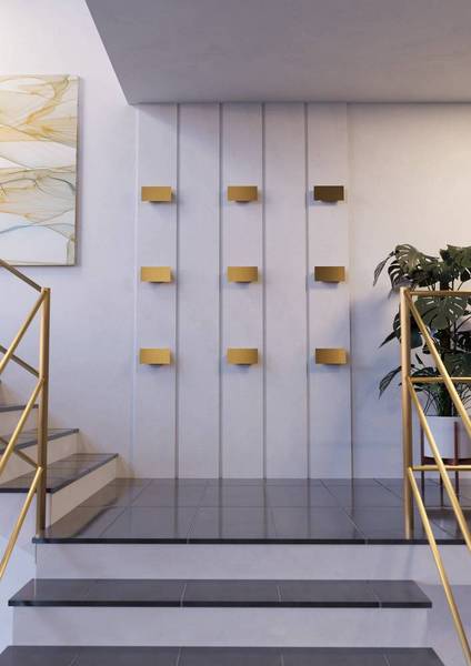 Lampada da parete LED Talamello B Alluminio - 1 punti luce