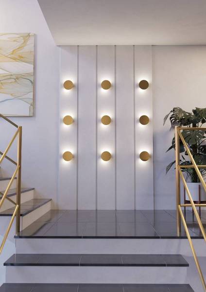 Lampada parete LED Talamello B rotonda Alluminio - 1 punti luce
