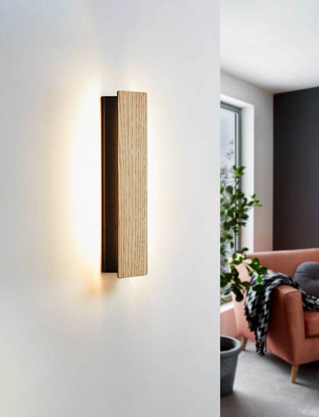 Lampada da parete LED Zubialde Acciaio - 1 punti luce