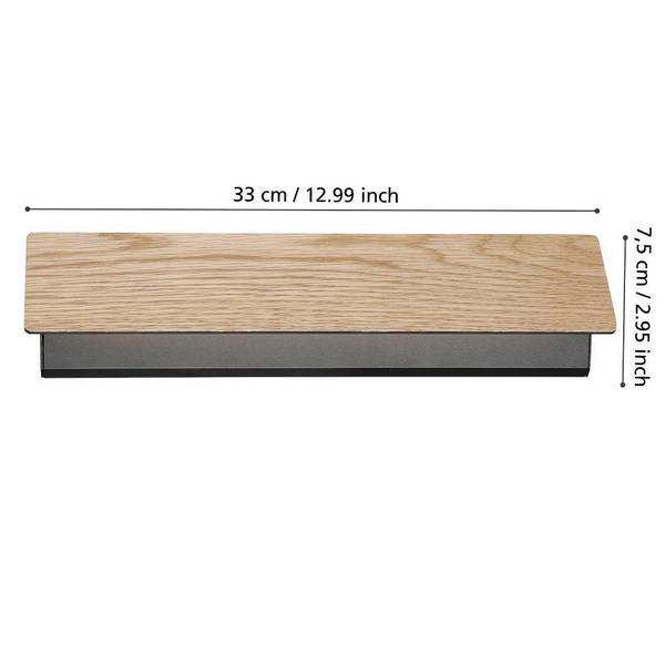 Lampada da parete LED Zubialde Acciaio - 1 punti luce