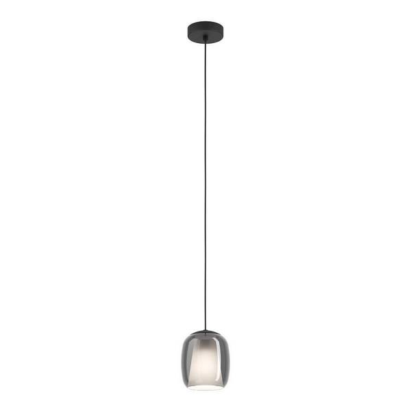 Hanglamp Ciampino type C rookglas/staal - 1-lichts