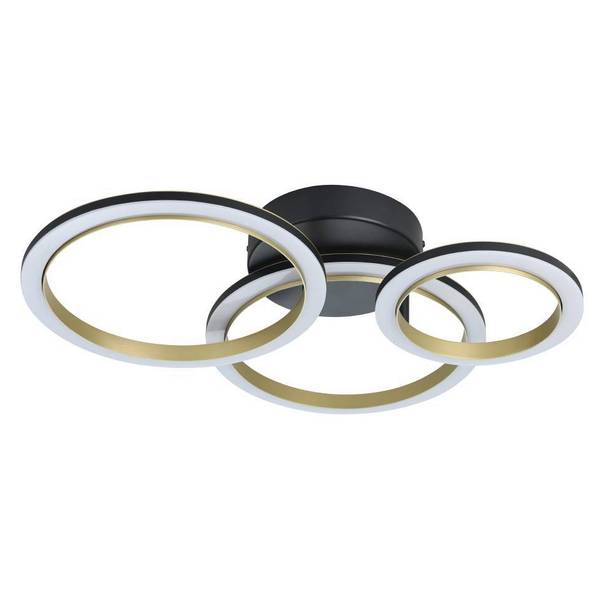 Plafonnier LED Calliera - Type F Polycarbonate / Acier - 1 ampoule