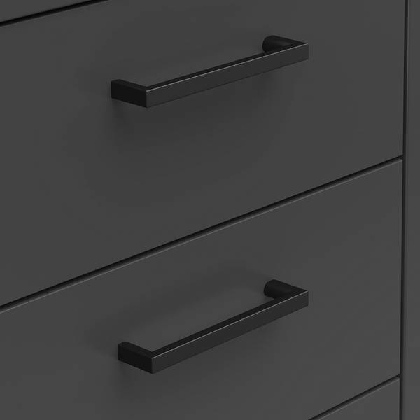 Dressoir Hick grafietkleurig - Hoogte: 115 cm