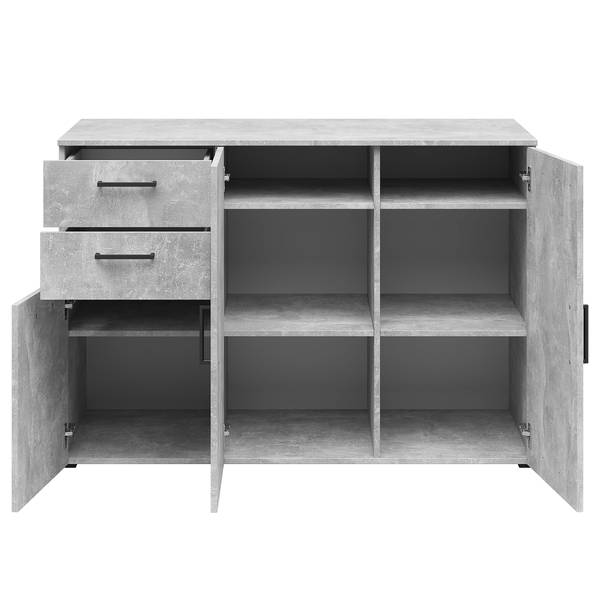 Credenza Hick - profonda 52 cm Effeto cemento