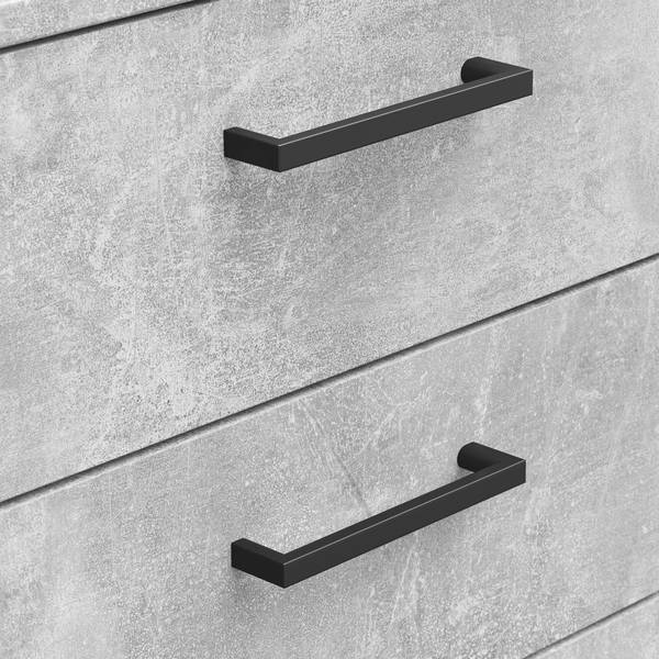 Credenza Hick - profonda 52 cm Effeto cemento