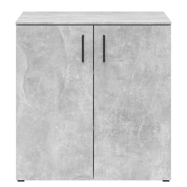 Mehrzweckschrank Hick - 52 cm tief Beton Dekor - Höhe: 83 cm