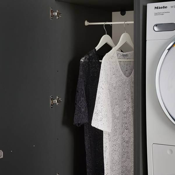 Hauswirtschaftsraum Laundreezy Set P Anthrazit - Breite: 236 cm