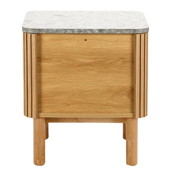 Nachtkastje met fineer Rimma terazzo/eikenhout