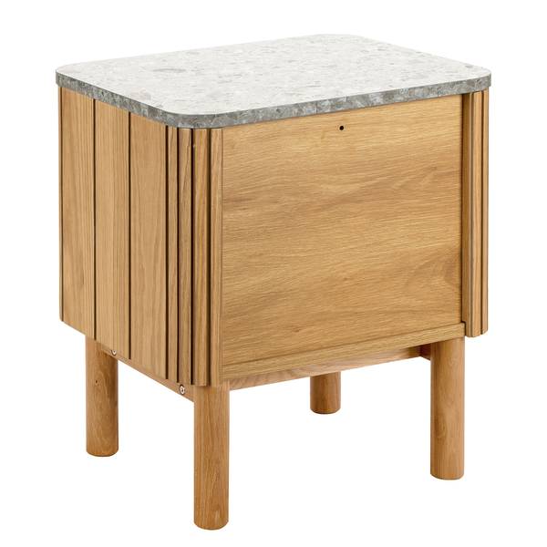 Nachtkastje met fineer Rimma terazzo/eikenhout