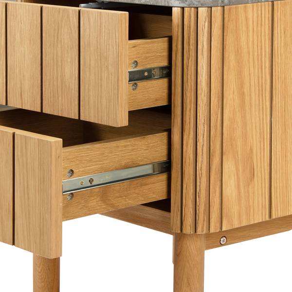 Nachtkastje met fineer Rimma terazzo/eikenhout