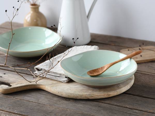 Pastaschüssel Basalt 2er-Set Salbei