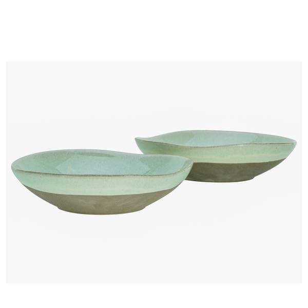 Pastaschüssel Basalt 2er-Set Salbei