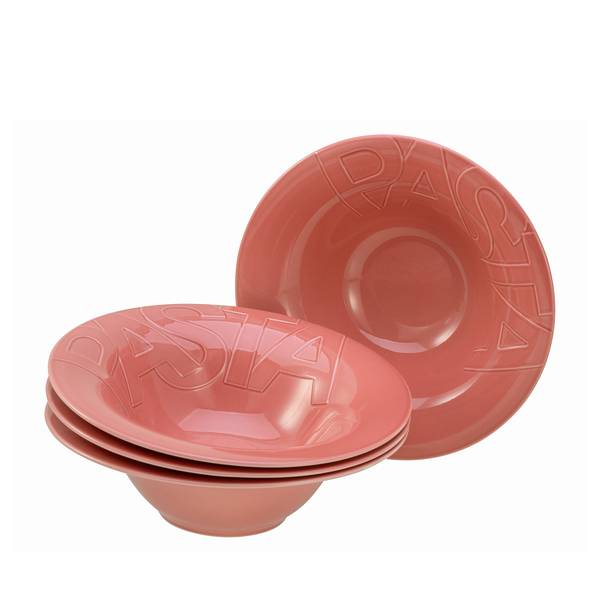 Pastateller Gourmet 4er-Set Rot