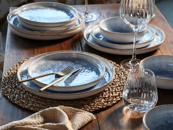 Geschirr-Set Uno Mykonos 12-teilig Multicolor - Keramik - 40 x 36 x 42 cm