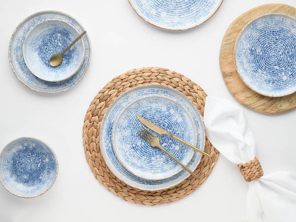 Geschirr-Set Uno Mykonos 12-teilig Multicolor - Keramik - 40 x 36 x 42 cm