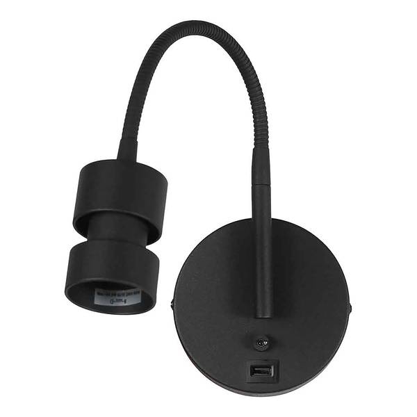 Applique Upround Noir - Aluminium - 11 x 33 x 22 cm