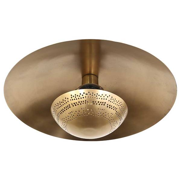 Deckenleuchte Brassi Messing - Aluminium - 42 x 20 x 42 cm