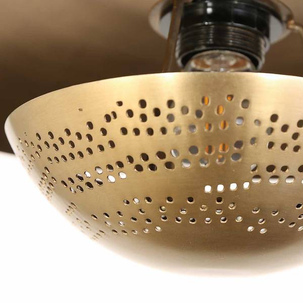 Deckenleuchte Brassi Messing - Aluminium - 42 x 20 x 42 cm